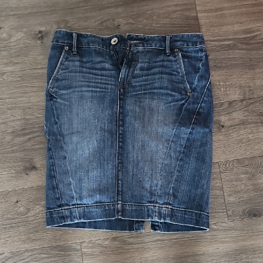 X2 Dark Denim Pencil Skirt